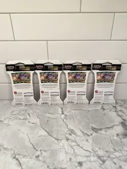 Pokemon Evolving Skies Sleeved Booster Pack Art Set of 4 Sealed - Image 5