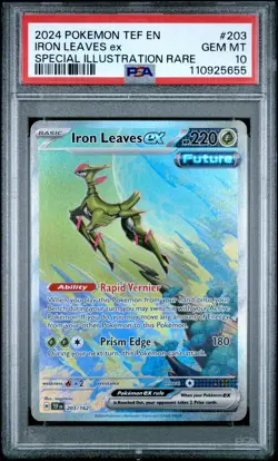 2024 Pokemon Iron Leaves ex PSA 10 GEM MINT Temporal Forces #203 - Image 1
