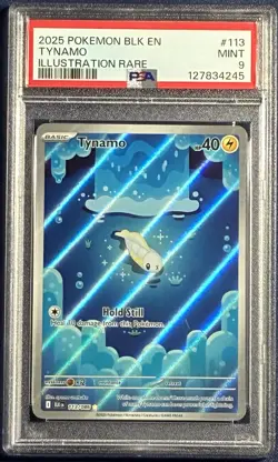 2025 Pokemon Scarlet & Violet Black Bolt Tynamo 113/086 Illustration Rare - Image 1