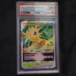 PSA 10 Leafeon VSTAR GEM MINT Black Star Promo Pokemon TCG SWSH195 - Image 1
