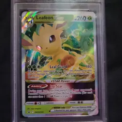 PSA 10 Leafeon VSTAR GEM MINT Black Star Promo Pokemon TCG SWSH195 - Image 3
