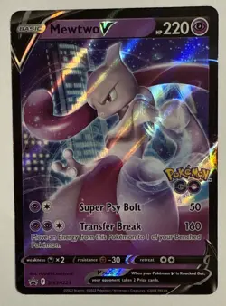 Pokemon Mewtwo V SWSH223 Sword & Shield BLACK STAR PROMO NM/MT - Image 1