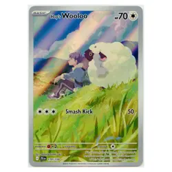 2025 Pokemon Hop’s Wooloo SV Journey Together Illustration Rare #170/159 NM - Image 1