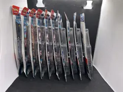 10 Pokemon TCG Blister Packs Paradox Rift 5 Glimmora & 5 Ceruledge Promos 2023 - Image 2