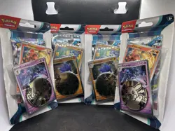 10 Pokemon TCG Blister Packs Paradox Rift 5 Glimmora & 5 Ceruledge Promos 2023 - Image 3