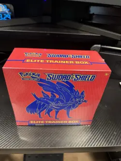 Pokemon Sword and Shield ETB Elite Trainer Box Zacian, Sealed - Image 1