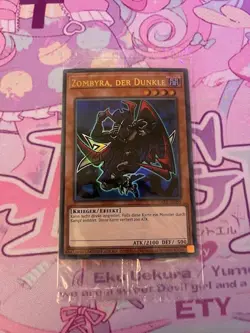 Yu-Gi-Oh! - Zombyra, Der Dunkle LART-DE059 Karte Lost Art TCG Promo NEU OVP - Image 1