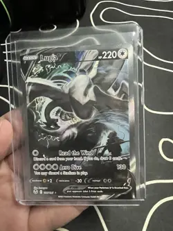 Pokemon Lugia v Alt Art TCG Card 186/195 Silver Tempest SWSH Ultra Rare - Image 1