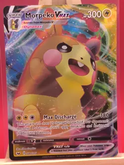 Morpeko VMAX 080/202 Scarlet & Violet Base Full Art Ultra Rare Holo Pokemon Card - Image 1