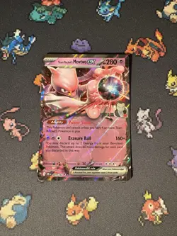Pokemon Cards Rocket’s Mewtwo ex 081/182 Ultra Rare Destined Rivals - (NM) - Image 1
