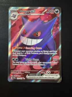 Pokemon Gengar EX Temporal Forces Ultra Rare Holo Card 193/162 Full art - Image 1