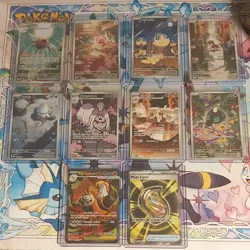 Pokemon TCG Mega Evolution Illustration Rare, fullart bundle 10x cards - Image 1