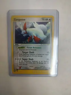 Pokemon Trading Card Zangoose EX sandstorm Rare Holo 14/100 - Image 1
