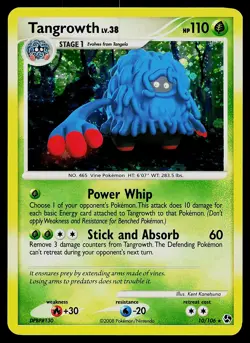 Pokemon Card - Tangrowth Great Encounters 10/106 Holo Rare - Image 1
