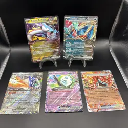 Pokemon 5 Card EX Lot - All Holo - Near Mint - Mixed Variety - Exact Cards Shown - Image 1