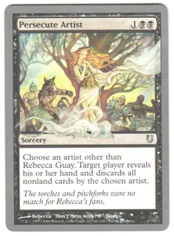 Magic_the_gathering Unhinged Persecute Artist #61 2004,MTG,LP Uncommon - Image 1