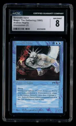 ***CGC 8 Serendib Djinn*** MTG Arabian Nights Kid Icarus - Image 1