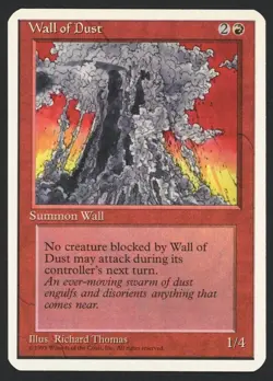 ***Alpha Cut Wall of Dust*** MTG 4th Edition Magic Kid Icarus - Image 1