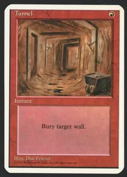 ***Alpha Cut Tunnel*** MTG 4th Edition Magic Kid Icarus - Image 1
