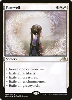 Farewell, #13, MtG, Neon Dynasty, Rare, Near Mint - Image 1