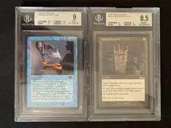 BGS 9 Power Artifact Antiquities BGS 8.5 Grim Monolith Urza's Legacy - Image 1