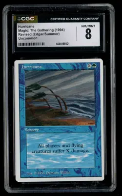 ***CGC 8 Summer Magic (Edgar) Blue Hurricane*** MTG Summer Magic Kid Icarus - Image 1
