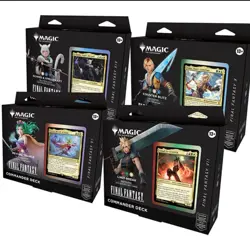 MTG FINAL FANTASY Sealed Commander Deck Display (Set of All 4 Decks) Sealed - Image 1