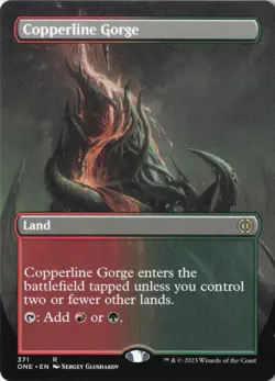 Copperline Gorge (Borderless) R Phyrexia: All Will Be One 371 LP - Image 1