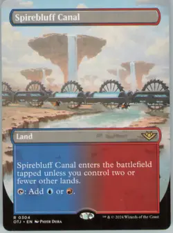 Spirebluff Canal (Borderless) R Outlaws of Thunder Junction 304 Near Mint - Image 1