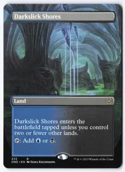 Darkslick Shores (Borderless) R Phyrexia: All Will Be One 372 NM - Image 1