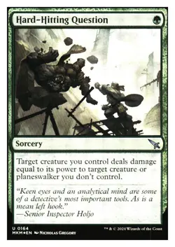 Hard-Hitting Question (foil) murders at kalov manor MTG - NM+ - Image 1