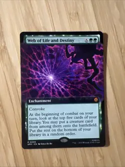 Web Of Life And Destiny Mtg Spider-Man Mythic 0268 Extended Art Non Foil - Image 1