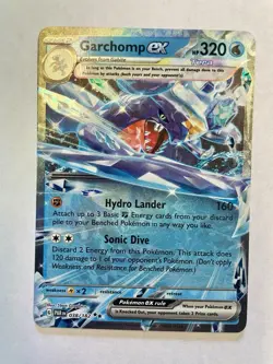 Pokemon Garchomp EX 038/182 Paradox Rift Double Rare Holo TCG Card 2023 - Image 1