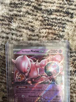 Pokemon Team Rockets Mewtwo Ex SVP 216 Destined Rivals Black Star Promo NM - Image 4