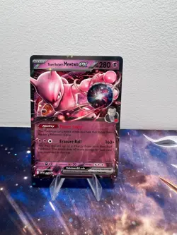 Pokemon TCG Team Rocket's Mewtwo ex SVP 216 Destined Rivals Black Star Promo NM - Image 1