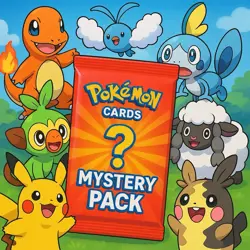 Pokemon Mystery pack. 1 in 10 receives a graded slab! READ DESCRIPTION! - Image 1