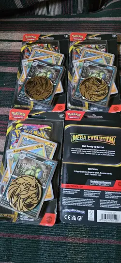 Pokemon MEGA Premium Checklane Set Of 4 (Tyranitar ) Factory Sealed - Image 3