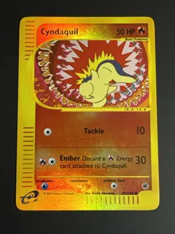 Cyndaquil 105/165 Expedition Base Set Reverse Holo Clean NM Eread Pokemon TCG - Image 1
