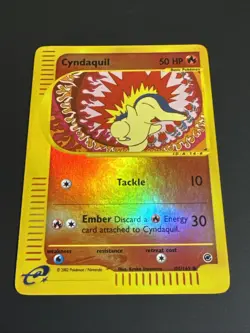 Cyndaquil 105/165 Expedition Base Set Reverse Holo Clean NM Eread Pokemon TCG - Image 2
