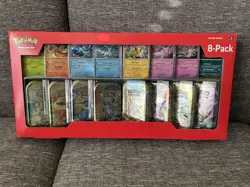 Pokemon TCG - Costco Prismatic Evolutions 8-Pack Mini Tins - New Sealed - Image 1