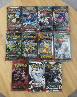 Pokemon TCG Scarlet & Violet Lot of 11 Subset Variety Booster Packs - Image 1
