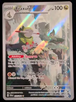 Pokemon TCG Fraxure 077/064 Shrouded Fable Illustration Rare Holo NM- - Image 1