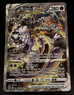 Mewtwo VSTAR Gg44/Gg70 Crown Zenith: Galarian Gallery Holo Rare VSTAR Pokemon NM - Image 1