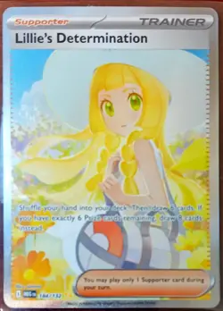 Pokemon Lillie's Determination SIR 184/132 Mega Evolution English Pack Fresh! - Image 1