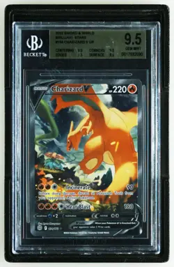 Charizard V - Brilliant Stars 154/172 Full Art - BGS 9.5 - Quad 9.5 - Pokemon - Image 1