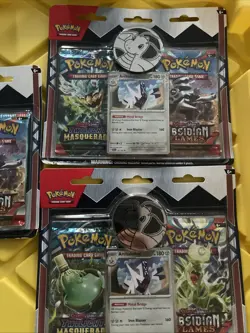 5 X Pokemon TCG: Obsidian Flames & Twilight Masquerade Coin Bundle - Sealed - Image 2