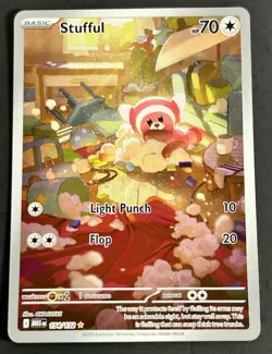 Stufful Pokemon Mega Evolution Illustration Rare NM 154/132 Pack Fresh - Image 1