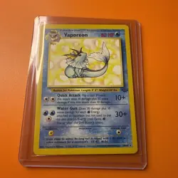 Pokemon TCG Vaporeon 28/64 Jungle Set Non-Holo Rare Unlimited 1999 WOTC LP - Image 1