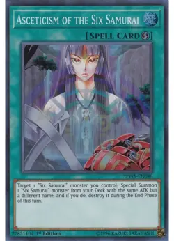 Yugioh - Asceticism of the Six Samurai (Super Rare) (1st Edition) - SPWA-EN048 P - Image 1