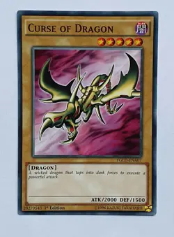 Yugioh YGLD-ENA07 Curse of Dragon 1st Edition Mint - Image 1